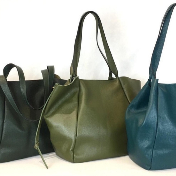SB94852  Available colors 💯 ITALIAN LEATHER large tote - Picture 4 of 6